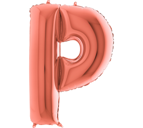Balón písmeno P rose gold 100 cm