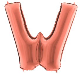 Balón písmeno W rose gold 100 cm