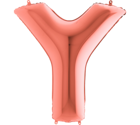 Balón písmeno Y rose gold 100 cm