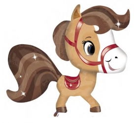 Balón koník Playfull hnedý