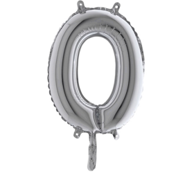 Balón číslo 0 strieborné 35 cm