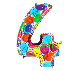 Balón číslo 4 balóny 35 cm