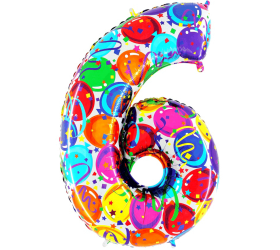 Balón číslo 6 balóny 35 cm