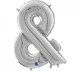 Balón symbol & strieborné 66 cm