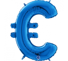 Balón symbol € modré 66 cm