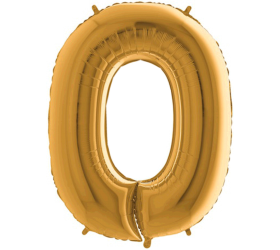 Balón číslo 0 zlaté 100 cm