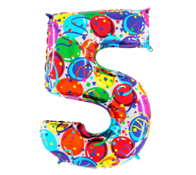 Balón číslo 5 párty 100 cm