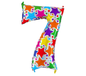 Balón číslo 7 hviezdy 100cm