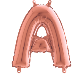 Balón písmeno A rose gold 35 cm