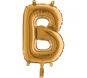 Balón písmeno B zlaté 35 cm