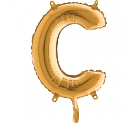 Balón písmeno C zlaté 35 cm
