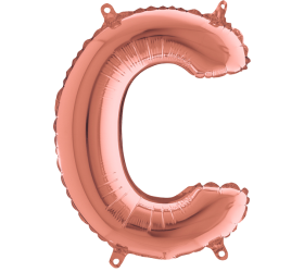 Balón písmeno C rose gold 35 cm