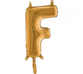 Balón písmeno F zlaté 35 cm