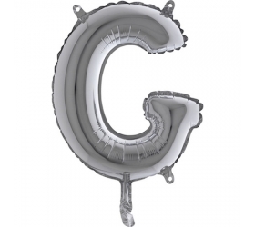 Balón písmeno G strieborné 35 cm