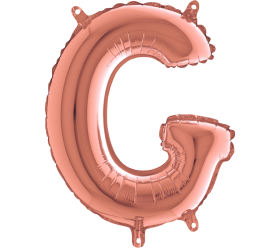 Balón písmeno G rose gold 35 cm