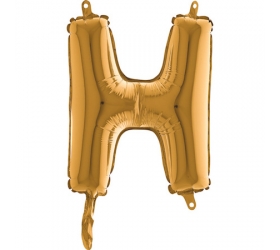 Balón písmeno H zlaté 35 cm