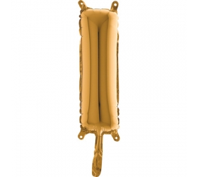 Balón písmeno I zlaté 35 cm