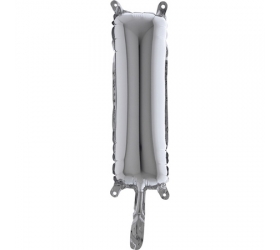 Balón písmeno I strieborné 35 cm