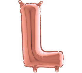 Balón písmeno L rose gold 35 cm