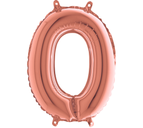 Balón písmeno O rose gold 35 cm