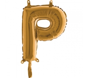 Balón písmeno P zlaté 35 cm