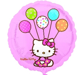 Balón Hello Kitty s balónmi