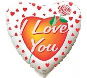 Balón I love you s ružou