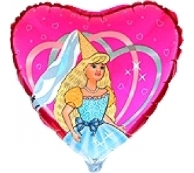 Balón Princezná - biela pani