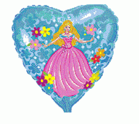 Balón Princezná srdce