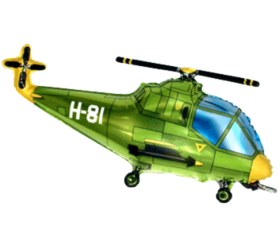 Balónik Vrtuľník zelený