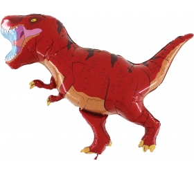 Balón Dino T-Rex červený