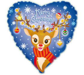 Balón Srdce Sob Xmas