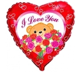 Balón Macko s ružami