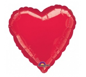 Balón Srdce 45 cm červené