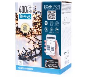 Svetelná reťaz 400 LED teplá biela