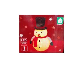 Vianočný svietiaci Snehuliak 60 LED 3D 71cm