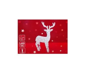 Vianočný svietiaci Jeleň 80 LED 75cm akrylový
