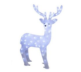Vianočný svietiaci Jeleň 136 LED 102cm akrylový