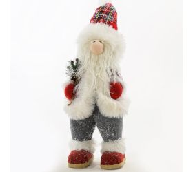 Polystyrén santa kožuš . +vetvička 15x15x39cm