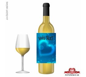 Valentínske darčekové víno, motív V075