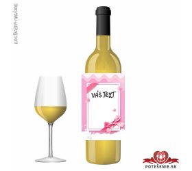 Valentínske darčekové víno, motív V074