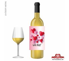 Valentínske darčekové víno, motív V073