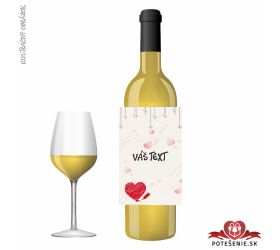 Valentínske darčekové víno, motív V072