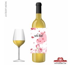 Valentínske darčekové víno, motív V069