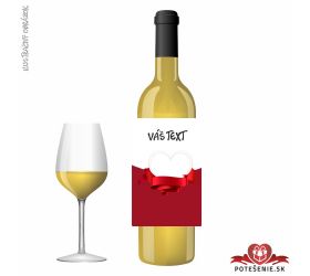 Valentínske darčekové víno, motív V066