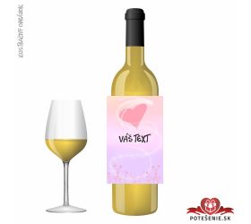 Valentínske darčekové víno, motív V064