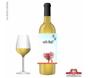 Valentínske darčekové víno, motív V059