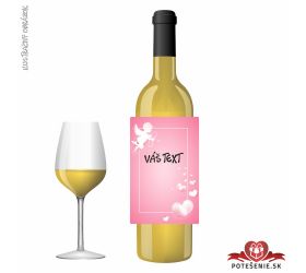 Valentínske darčekové víno, motív V053