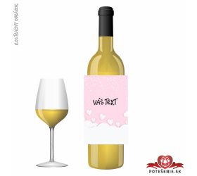 Valentínske darčekové víno, motív V051