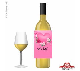 Valentínske darčekové víno, motív V050